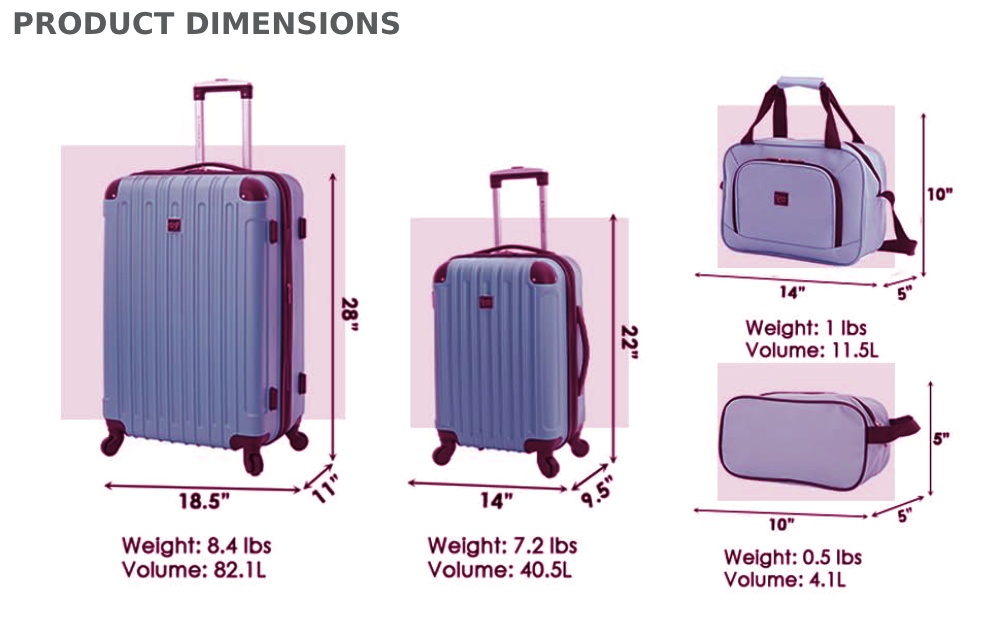buy suitcases hard shell set